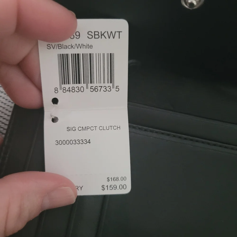 NWT FIRM Coach 1941 Black Canvas Wallet - Picture 4 of 8